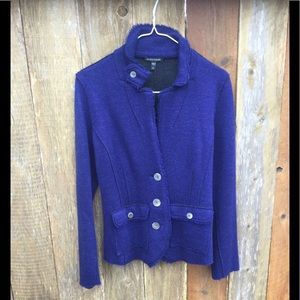 Eileen Fisher Wool blend Sweater Blazer Size XS